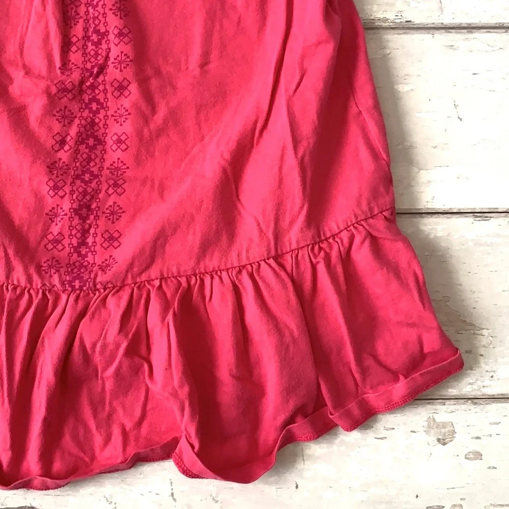 Girls 3T Pink Summer Sun Dress Ruffle Bottom Skirt Old Navy Toddler Sundress